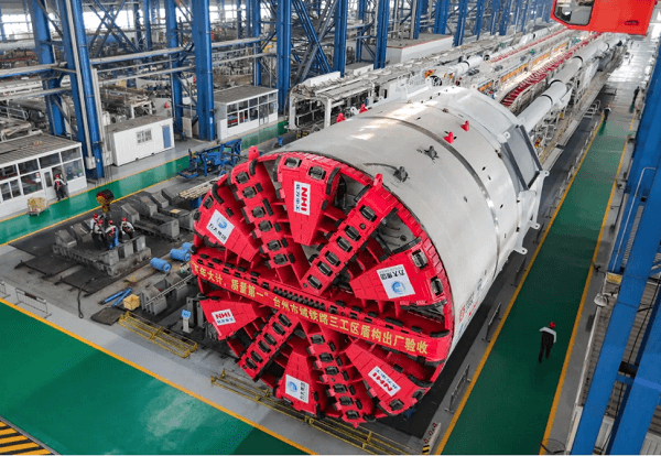 (圖:我國盾構機運作現場)